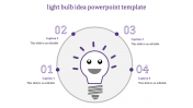 Creative Light Bulb Idea PowerPoint Template Presentation