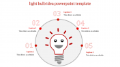 Editable Light Bulb Idea PowerPoint Template Designs