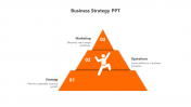 Best Orange Color Business Strategy PPT And Google Slides