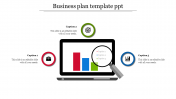 Amazing Business Plan Template PPT Slide Design-Three Node