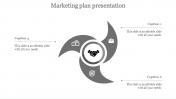 Best Three Noded Marketing Plan Presentation Template