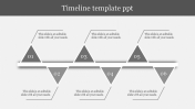 Awesome Timeline PPT Template With Six Creative Nodes