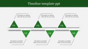 Editable Timeline Template PPT Slide Design-Six Node