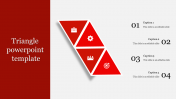 Attractive Triangle PowerPoint Template With Four Node