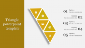 Simple Triangle PowerPoint Template Presentation Designs