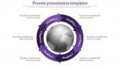 Stunning Process Presentation Templates In Purple Color