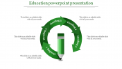 education powerpoint presentation - green
