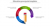education powerpoint presentation - multi color