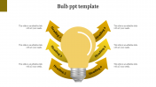 Lovely six noded Bulb PowerPoint template Presentation