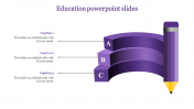 Effective Education PowerPoint Presentation In Purple Color