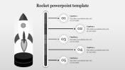 Rocket PowerPoint Template For Growth Presentation Slide