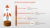 Simple Cool Rocket PowerPoint Template Presentation Slide