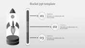 Get Rocket PowerPoint Template Presentation-Three Node