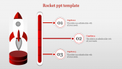 Simple Rocket PowerPoint Template Presentation Design