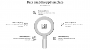 Creative Lens Grey Data Analytics PPT Template Designs