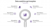 Lens Data Analytics PPT Template-6 Purple Presentation