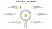 Lens Data Analytics PPT Template-6 Yellow Presentation Slide