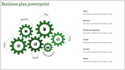 Inventive Business Plan Template PowerPoint on Six Nodes