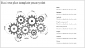 Innovative Business Plan Template PowerPoint on Eight Nodes