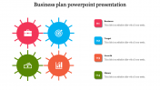Editable Business Plan Slide Presentation In Multicolor
