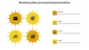 Inventive Business Plan Slides PowerPoint on Five Nodes