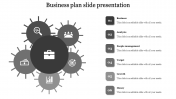 Stunning Business Plan Slide Presentation Template Design