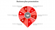 Top Shape business plan presentation-6 Red Template