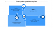 Innovative Puzzle PPT Template with Blue Color Puzzle