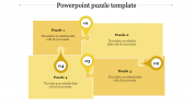 Modern Puzzle PPT Template With Yellow Color Puzzle