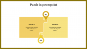 Effective Puzzle PPT Template Slide Designs-Yellow Color