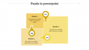 Stunning Puzzle PPT Template Slide Designs-Yellow Color