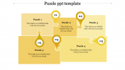 Innovative Puzzle PPT Template Slide Design-Five Node