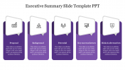 Attractive Executive Summary  Slide Template PPT