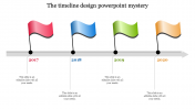 Innovative Timeline Presentation PowerPoint With Flag Model