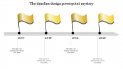 Awesome Timeline Presentation PowerPoint In Flag Model