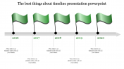 Use Timeline Presentation PowerPoint Template In Flag Model
