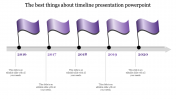 Awesome Timeline Presentation PowerPoint-Flag Model 