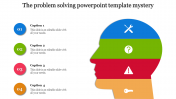 A four noded Problem solving powerpoint template