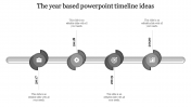Awesome Timeline Presentation Template Design-Grey Color