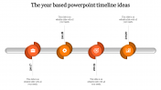 Editable Timeline Presentation Template Design-Four Node