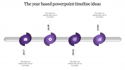 Creative Timeline Presentation Template Design-Four Node