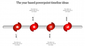 Best Timeline Presentation Template Design-Red Color