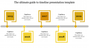 Effective Timeline Presentation Template-Yellow Color