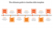 Get Timeline Presentation Template Slides-Orange Color