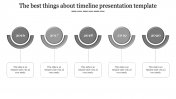 Imaginative Timeline Presentation Template with Five Nodes