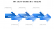 Effective Timeline Slide Template In Blue Color Slide