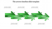 Stunning Timeline Slide Template In Green Color Slide