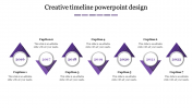 Use Timeline PowerPoint Slide Template In Purple Color