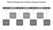 Use Timeline Design PowerPoint In Grey Color Slide