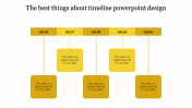 Creative Timeline Design PowerPoint In Yellow Color